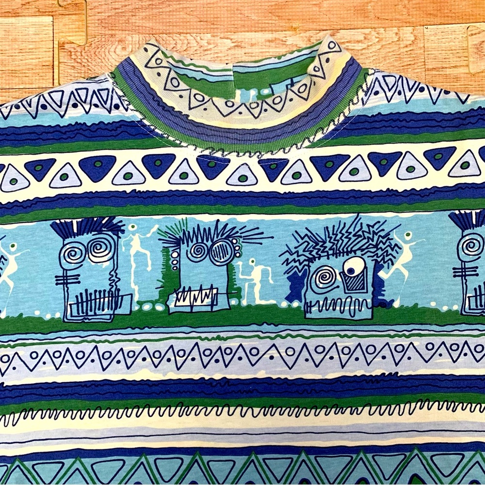 Vintage 80s Stussy Style Chongo Tom Tom Shirt Grail Rare Medium-Large Surf Skate